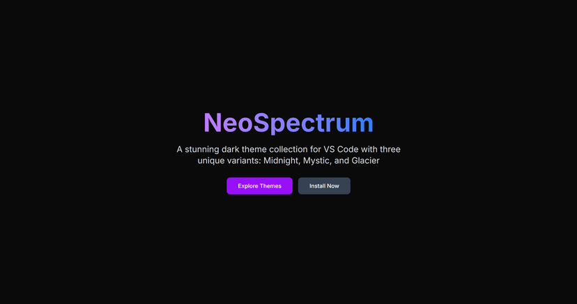 NeoSpectrum - VS Code Dark Theme Collection